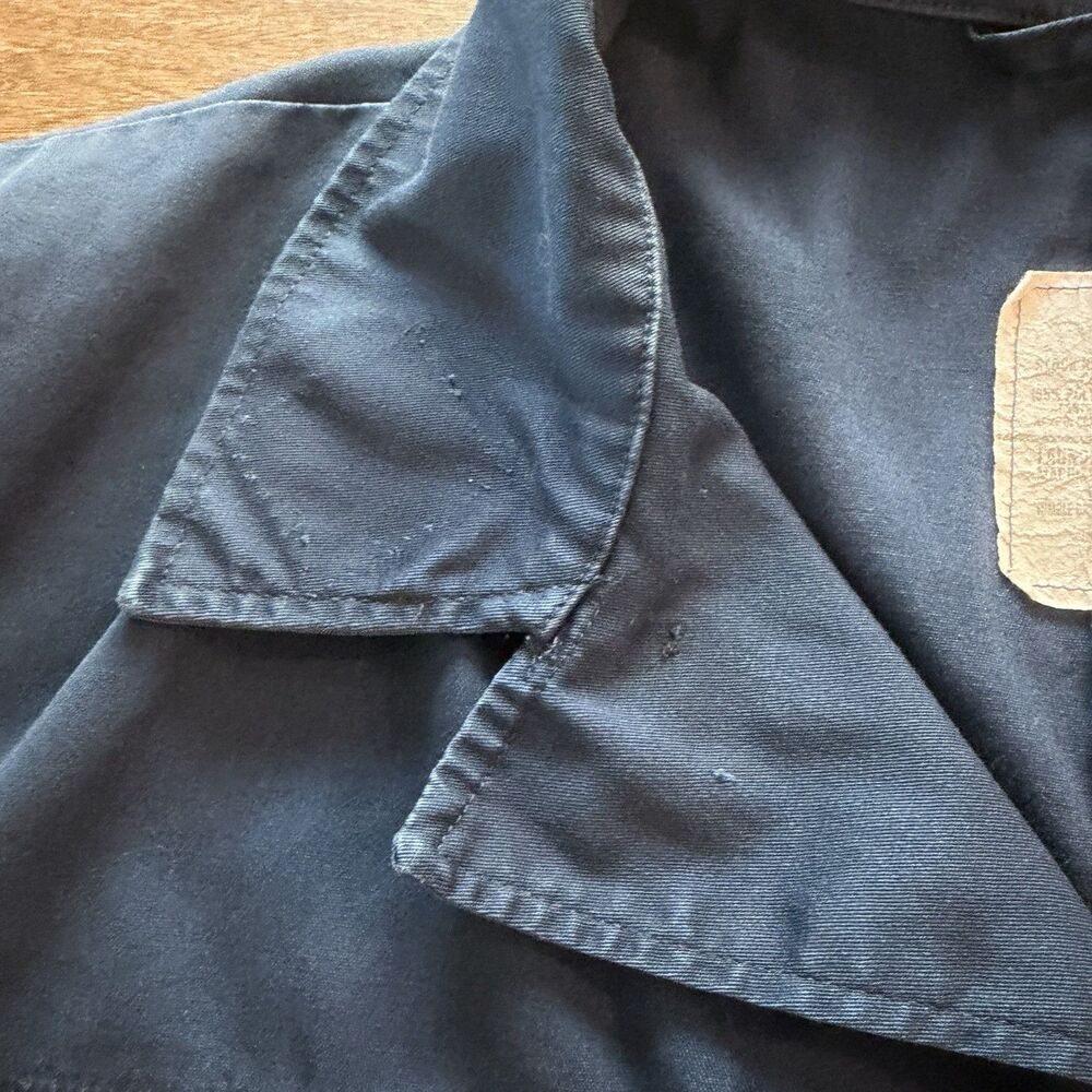 Utility Coveralls Navy Blue Mens 46L Flightsuit Zipper Work Uniform Military - Picture 7 of 12